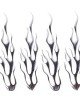 Flame Pattern Car Stickers(Silver) Flame Pattern Car Stickers(Silver)