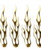 Flame Pattern Car Stickers(Gold) Flame Pattern Car Stickers(Gold)
