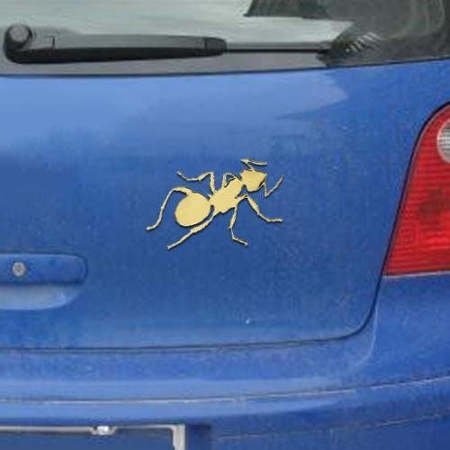 Ant Shape Car Plastic Decorative Sticker, Size: 12.3 x 8cm(Gold) Ant Shape Car Plastic Decorative Sticker, Size: 12.3 x 8cm(Gold)