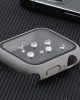Shockproof PC+Tempered Glass Watch Protective Case For Apple Watch Series 8&7 41mm(Silver) Shockproof PC+Tempered Glass Watch Protective Case For Apple Watch Series 8&7 41mm(Silver)