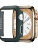 Shockproof PC+Tempered Glass Watch Protective Case For Apple Watch Series 8&7 45mm(Dark Green) Shockproof PC+Tempered Glass Watch Protective Case For Apple Watch Series 8&7 45mm(Dark Green)