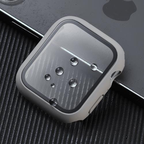 Shockproof PC+Tempered Glass Watch Protective Case For Apple Watch Series 8&7 45mm(Dark Green) Shockproof PC+Tempered Glass Watch Protective Case For Apple Watch Series 8&7 45mm(Dark Green)