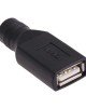 USB Female to 5.5 x 2.1mm Female Plug Adapter Connector USB Female to 5.5 x 2.1mm Female Plug Adapter Connector