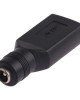 USB Female to 5.5 x 2.1mm Female Plug Adapter Connector USB Female to 5.5 x 2.1mm Female Plug Adapter Connector