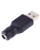 USB Male to 5.5 x 2.1mm Female Plug Adapter Connector