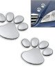 3D Footprint Pattern Car Sticker, Size: 7cm x 6cm (approx.)(Silver) 3D Footprint Pattern Car Sticker, Size: 7cm x 6cm (approx.)(Silver)