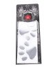 3D Footprint Pattern Car Sticker, Size: 7cm x 6cm (approx.)(Silver) 3D Footprint Pattern Car Sticker, Size: 7cm x 6cm (approx.)(Silver)