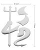 3D Demon Pattern Auto Emblem Logo Decoration Car Sticker, Size: 15cm x 5.5cm (approx.)(Silver) 3D Demon Pattern Auto Emblem Logo Decoration Car Sticker, Size: 15cm x 5.5cm (approx.)(Silver)