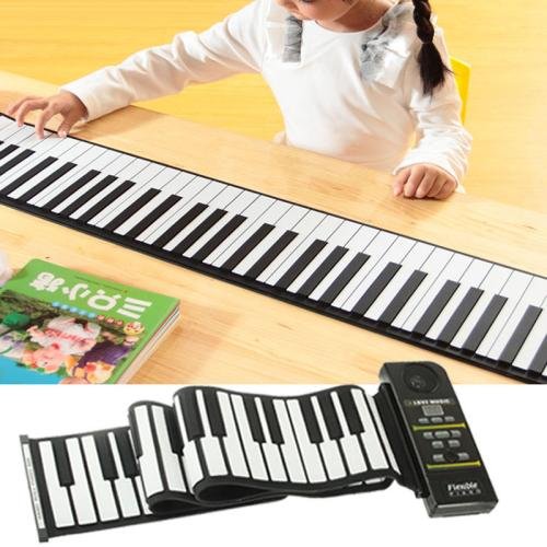 88 Keys Portable MIDI Silicone Flexible Roll Up Piano, Keyboard: 133 x 14.2 x 0.6cm 88 Keys Portable MIDI Silicone Flexible Roll Up Piano, Keyboard: 133 x 14.2 x 0.6cm