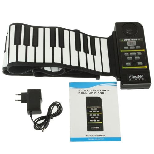 88 Keys Portable MIDI Silicone Flexible Roll Up Piano, Keyboard: 133 x 14.2 x 0.6cm 88 Keys Portable MIDI Silicone Flexible Roll Up Piano, Keyboard: 133 x 14.2 x 0.6cm