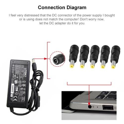 (4.75+4.2)x1.6mm Bullet Head DC Male to 5.5 x 2.1mm DC Female Power Plug Tip for HP Laptop Adapter (4.75+4.2)x1.6mm Bullet Head DC Male to 5.5 x 2.1mm DC Female Power Plug Tip for HP Laptop Adapter