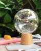 1.2W Star Moon Night Light USB Diamond Wood Base LED Atmosphere Light(Warm Light)