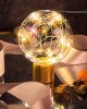 1.2W Star Moon Night Light USB Diamond Wood Base LED Atmosphere Light(Warm Light)
