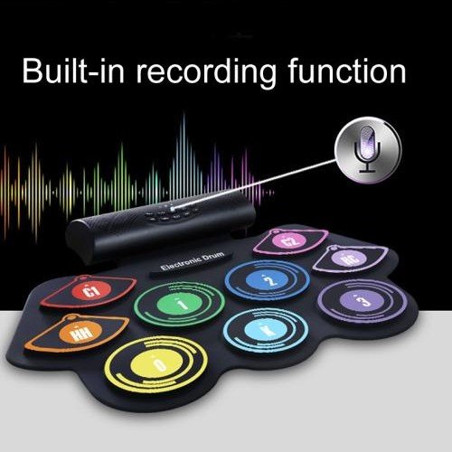Hand-Rolled Drum Set Color Electronic Drum Lithium Battery Rechargeable Silicone Drum Set Hand-Rolled Drum Set Color Electronic Drum Lithium Battery Rechargeable Silicone Drum Set