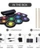 Hand-Rolled Drum Set Color Electronic Drum Lithium Battery Rechargeable Silicone Drum Set Hand-Rolled Drum Set Color Electronic Drum Lithium Battery Rechargeable Silicone Drum Set