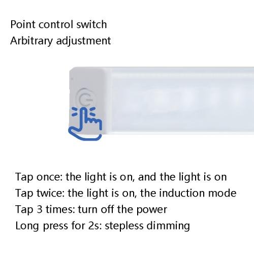 LED Human Body Induction Lamp Long Strip Charging Cabinet Lamp Strip, Size: 10cm(Silver and Warm Light) LED Human Body Induction Lamp Long Strip Charging Cabinet Lamp Strip, Size: 10cm(Silver and Warm Light)