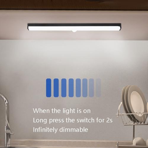LED Human Body Induction Lamp Long Strip Charging Cabinet Lamp Strip, Size: 10cm(Silver and Warm Light) LED Human Body Induction Lamp Long Strip Charging Cabinet Lamp Strip, Size: 10cm(Silver and Warm Light)