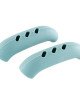 1 Pair Silicone Pot Handle Insulation Cover Iron Pot Handle Cover(Light Green)