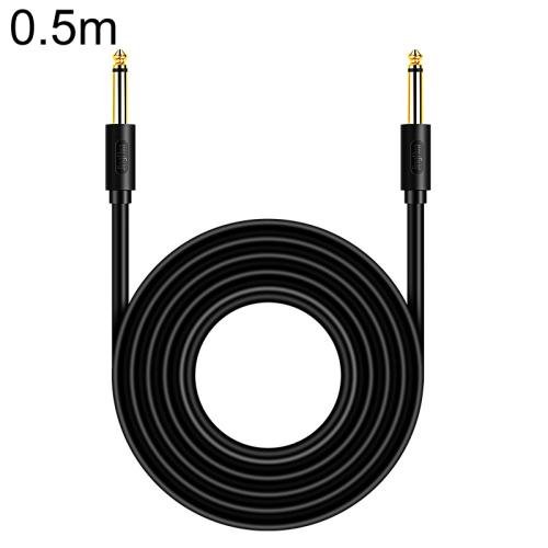 0.5m JINGHUA 6.5mm Audio Cable Male to Male Microphone Instrument Tuning Cable 0.5m JINGHUA 6.5mm Audio Cable Male to Male Microphone Instrument Tuning Cable
