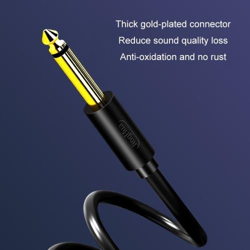 0.5m JINGHUA 6.5mm Audio Cable Male to Male Microphone Instrument Tuning Cable 0.5m JINGHUA 6.5mm Audio Cable Male to Male Microphone Instrument Tuning Cable
