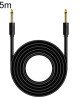 1.5m JINGHUA 6.5mm Audio Cable Male to Male Microphone Instrument Tuning Cable