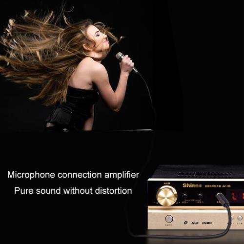 1.5m JINGHUA 6.5mm Audio Cable Male to Male Microphone Instrument Tuning Cable