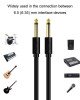 3m JINGHUA 6.5mm Audio Cable Male to Male Microphone Instrument Tuning Cable