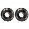 2pcs ZTTO Bicycle Aluminum Alloy Crank Cover Mountain Bike Crank Screws, Style: M18 Black
